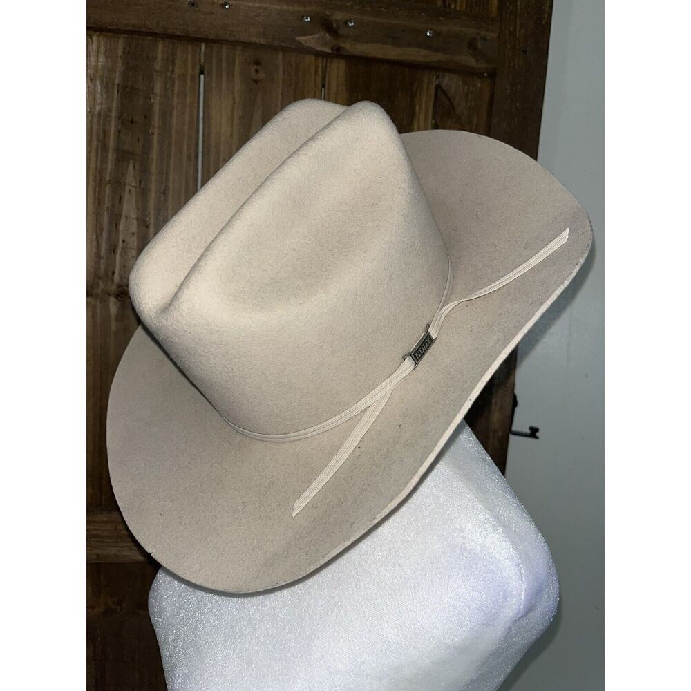 Eddy Bros. Durofelt XX Fur Blend Men’s Tan Cowboy Hat Size 6.5 Farm Western